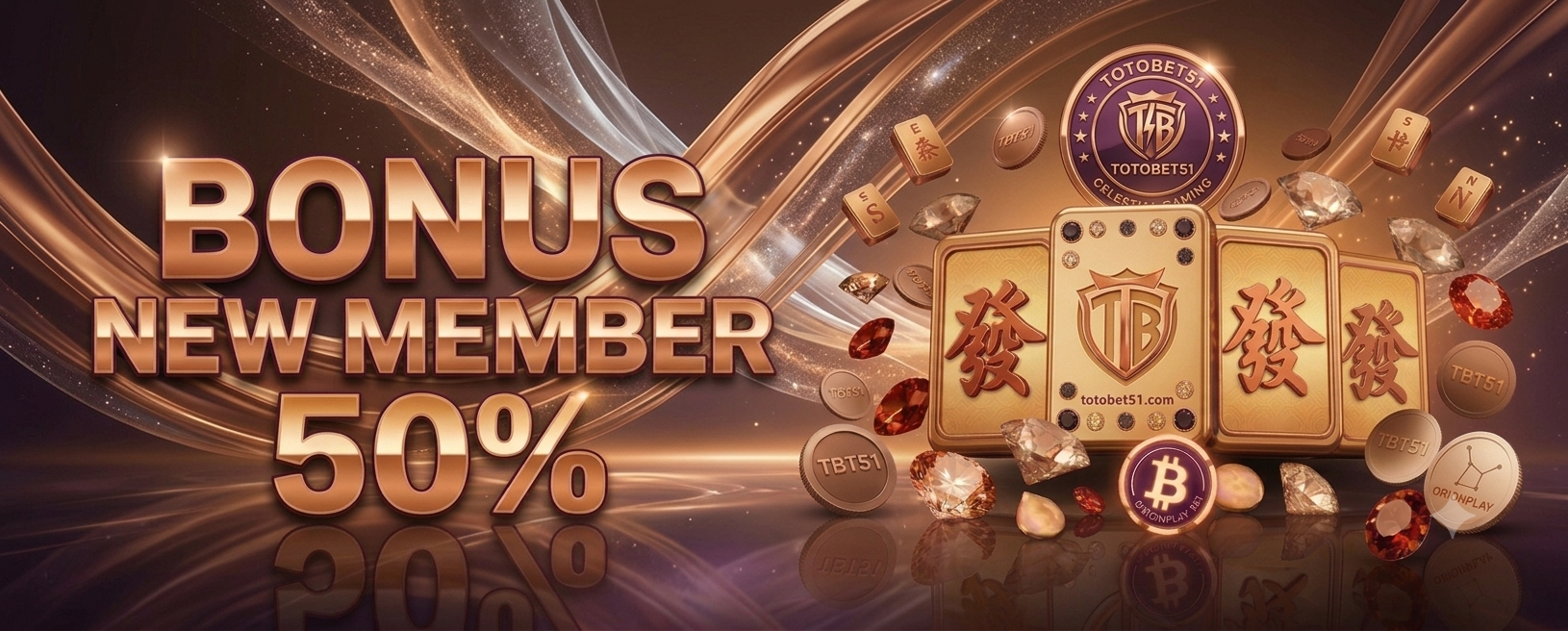 BONUS NEW MEMBER 50%
